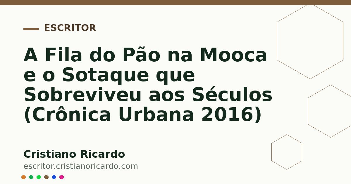 Card OG automático: A Fila do Pão na Mooca e o Sotaque que Sobreviveu aos Séculos (Crônica Urbana 2016)