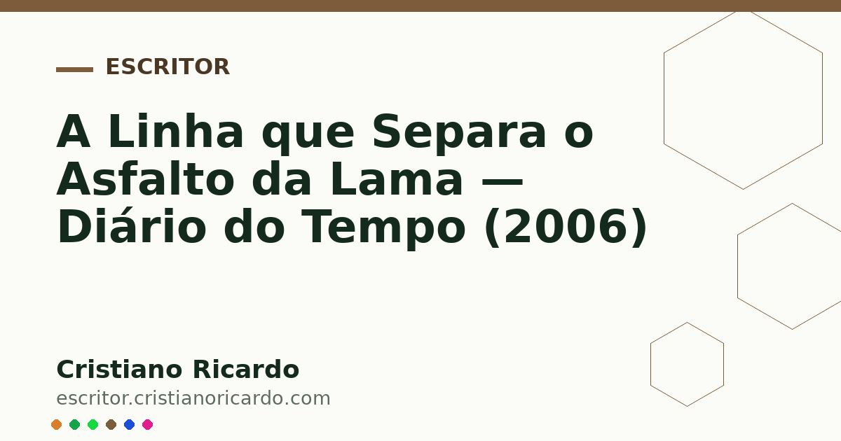Card OG automático: A Linha que Separa o Asfalto da Lama — Diário do Tempo (2006)