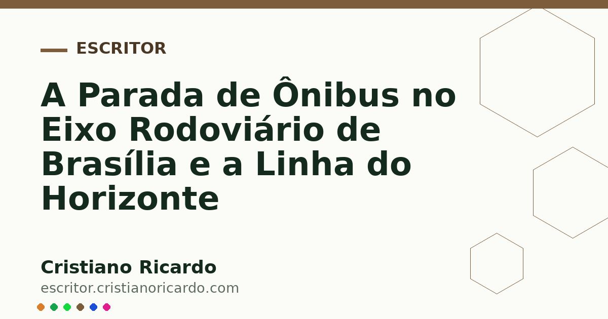 Card OG automático: A Parada de Ônibus no Eixo Rodoviário de Brasília e a Linha do Horizonte