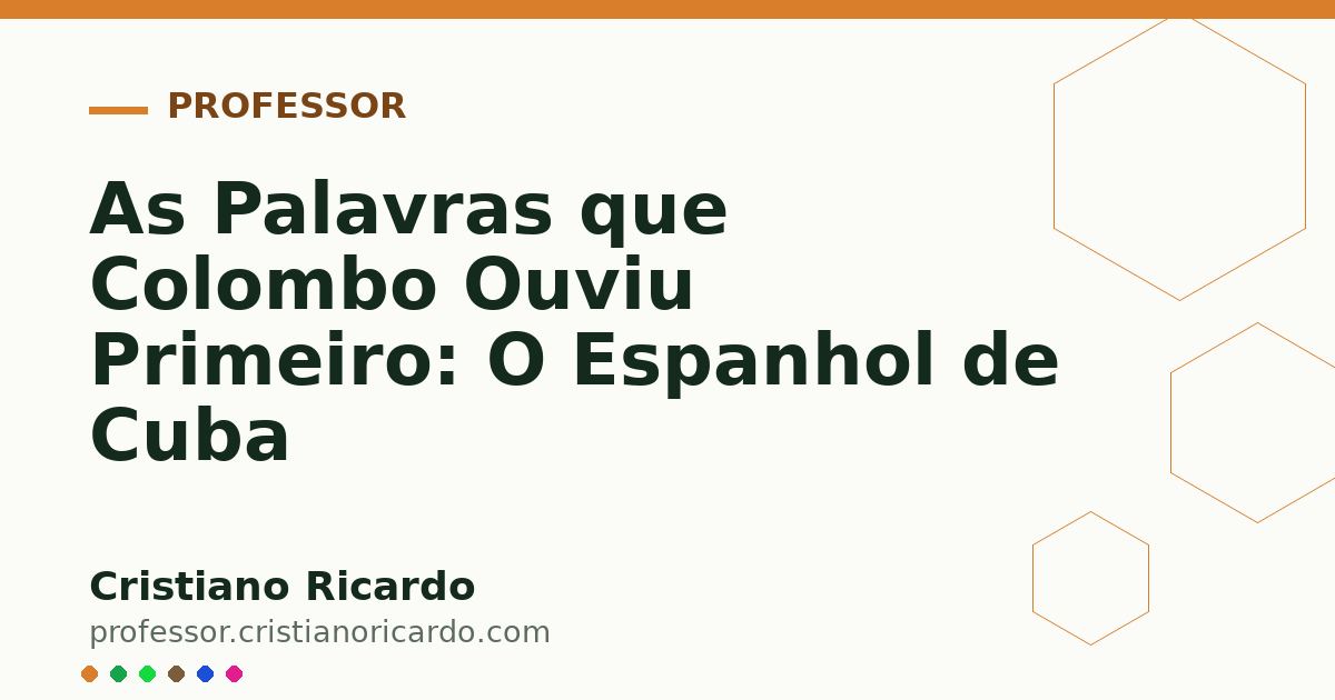 Card OG automático: As Palavras que Colombo Ouviu Primeiro: O Espanhol de Cuba