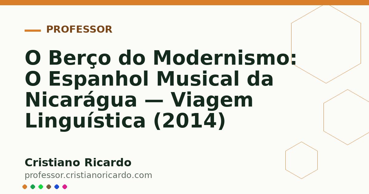 Card OG automático: O Berço do Modernismo: O Espanhol Musical da Nicarágua — Viagem Linguística (2014)