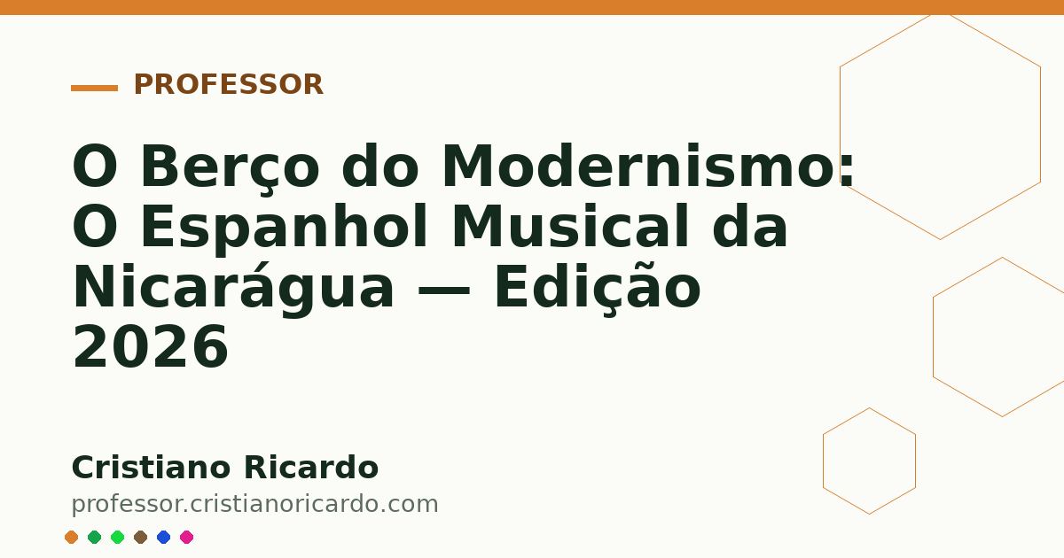 Card OG automático: O Berço do Modernismo: O Espanhol Musical da Nicarágua — Edição 2026