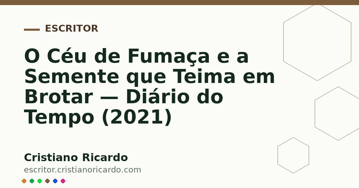 Card OG automático: O Céu de Fumaça e a Semente que Teima em Brotar — Diário do Tempo (2021)